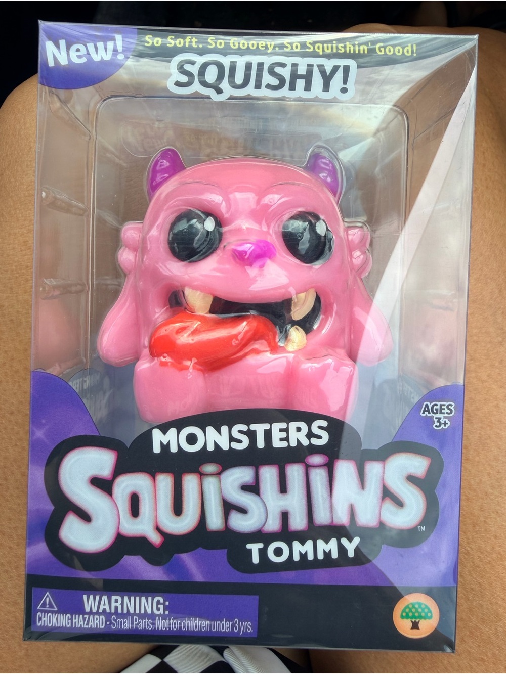 Tommy Pink Monster Squishy Toy